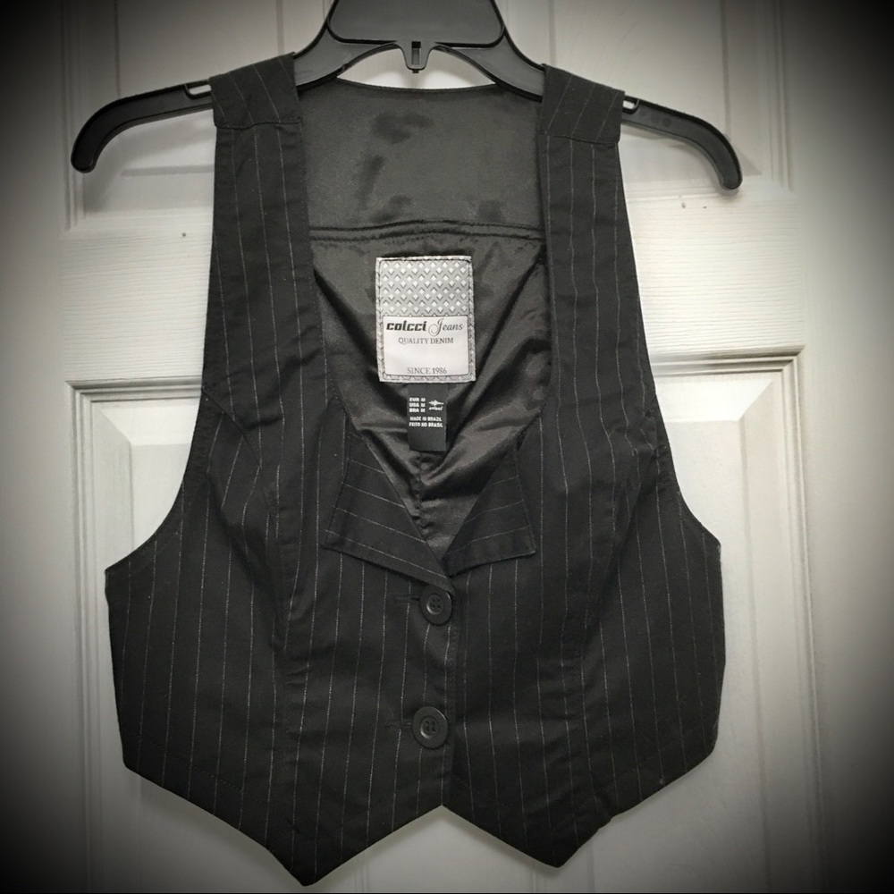 Colcci Jeans Pinstripe Vest